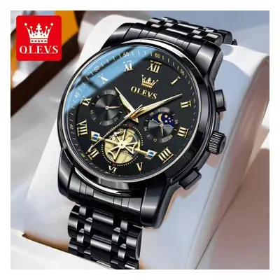 (like the picture 5) Olevs With Gift Box Multifunctional Waterproof Quartz Watch Luminous Non-me