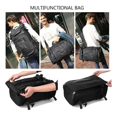 (black) Waterproof Travel Backpack Men Women Multifunction Laptop Backpacks Male Outdoor Luggage