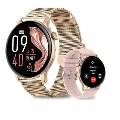 Chronus Smartwatch 1.43" AMOLED Health Monitor IP67 Waterproof Outdoor Watch - Pink