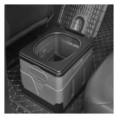 (black,grey) Travel Portable Car Emergency Toilet With Cover Outdoor Folding Camping Toilet For 