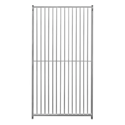 Dog Run Panels Galvanised Steel Kennel Pen 8cm Bar Spacing 1.84m x 1m