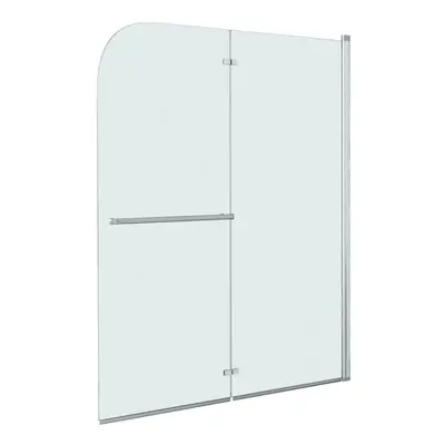 vidaXL Folding Shower Enclosure Panels ESG 120x140cm Bathtub Wall Screen