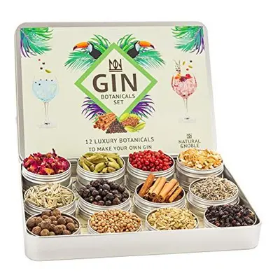 Gin Botanicals and Infusions Gift Kit. Set of Finest Botanicals and Spices for Gin.