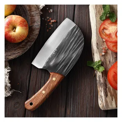 Meat Cleaver Knife, Full Tang Kitchen Boning Knife Handmade Forged Butcher Knife Serbian Chef Kn