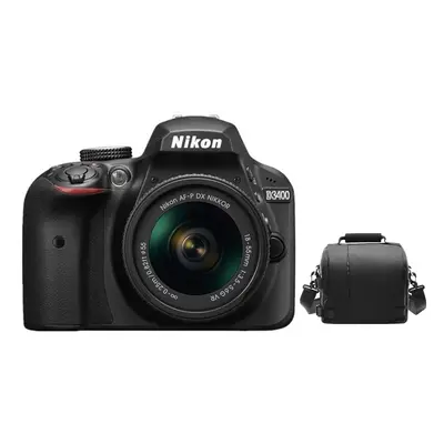 NIKON D3400 Black KIT AF-P 18-55mm F3.5-5.6G VR + Bag