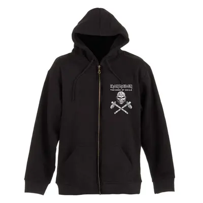 (Large) Iron Maiden 'Eddie Axes' (Black) Zip Up Hoodie