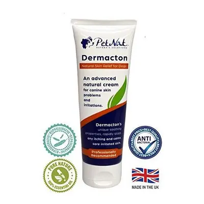 Petnat Dermacton Cream for ITCHY Dogs - Professionally recommended, fast natural relief for itch