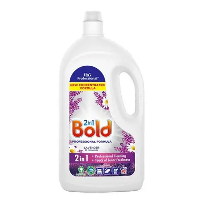 Bold Professional Washing Liquid Laundry Detergent Lavender & Camomile, washes, 4.05L (Case of 2