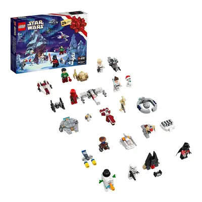 LEGO Star Wars Advent Calendar Christmas Mini Builds Set with Iconic Starships and Characters