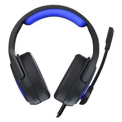 (Blue) Game Headset 3.5mm Audio Interface Omnidirectional Noise Isolating Flexible Microphone fo