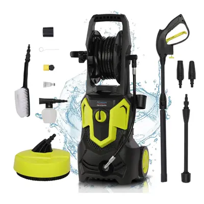 (135Bar) High Powered Pressure Washer, Car Power Washer Portable Patio Cleaner with brush, Turbo