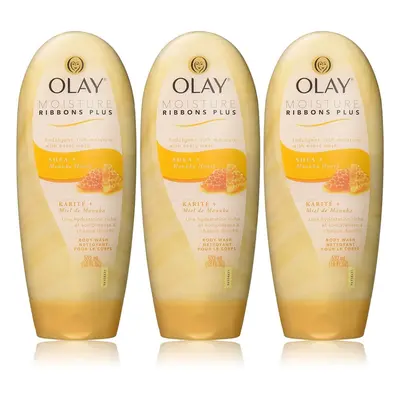 Olay, Moisture Ribbons Plus Body Wash, Shea + Notes of Manuka Honey, 532ml