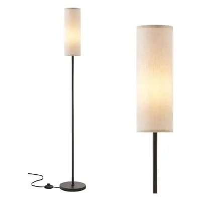 (A-beige) Modern Living Room Floor Lamp, Bedroom Floor Lamp, Modern Standing Lamp with Shade Liv