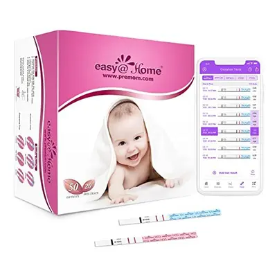 Easy@Home x Ovulation Test Strips and x Pregnancy Test Strips - Fertility Test Kit, Powered by P