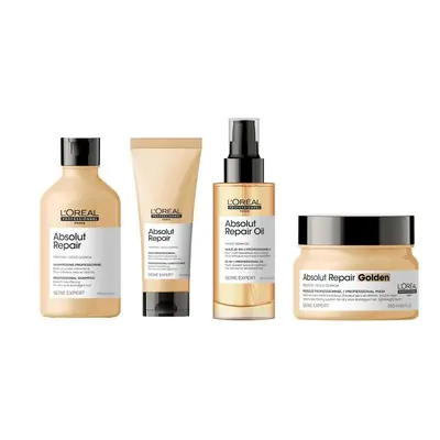 L'Oreal Serie Expert Absolut Repair - Shampoo 300ml - Conditioner 200ml - Golden Mask 250ml - Re