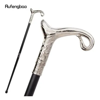 White Luxury Curve Line Type Walking Cane Fashion Decorative Walking Stick Gentleman Elegant Cos