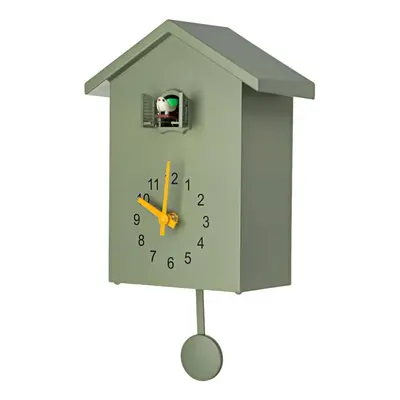 (green) Cuckoo Quartz Wall Clock Modern Bird Home Living Room Hanging Watch Horologe Clocks Time