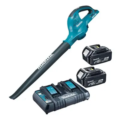 Makita DUB361PT2 18v 36v LXT Cordless Li-Ion Twin Garden Leaf Blower X 5.0ah