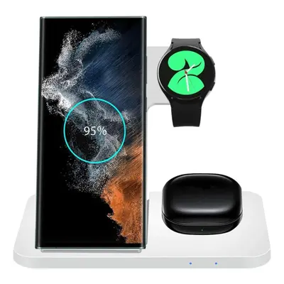 (white, For Samsung Watch) In Wireless Charger Station For Samsung S23/s22/s21/note Z Flip Fold 