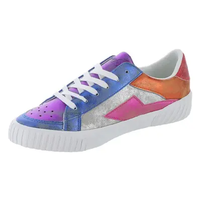 Blowfish Malibu Women's Willa Sneaker Silver Gold Reflect/Red Purple