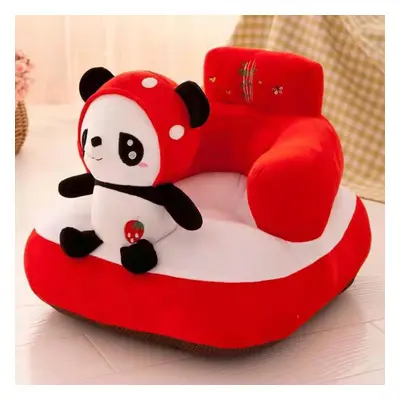 (red, 55*45*35cm) Baby Chair Learning To Sit Feeding Chair Cover Soft Plush Toy Cartoon Child Ba