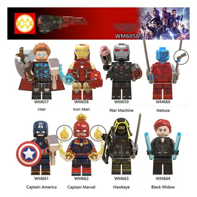 8PCS/SET Super hero Minifigure Building Blocks Fits Lego UK