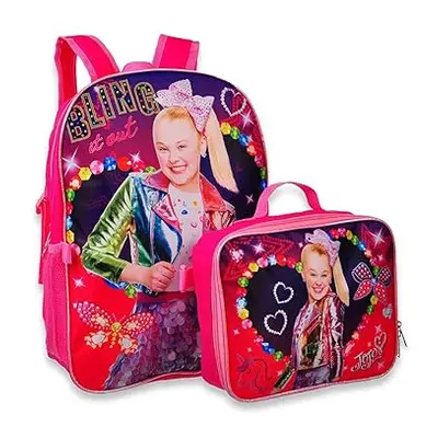 Jojo Siwa Backpack with Insulated Lunchbox - pink multi, one size