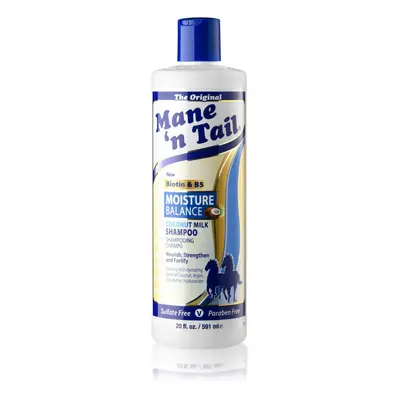 Mane 'n Tail Moisture Balance Shampoo with Coconut Milk & Biotin Oz | Sulfate-Free, Paraben-Free