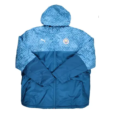 (M) Man City Graphic Winter Jacket (Lake Blue)