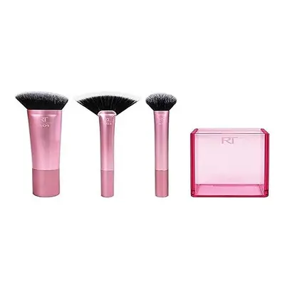 Real Techniques Sculpting Makeup Brush Set for Contouring and Highlighting (Packaging and Handle