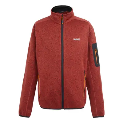 (S, Red Ochre) Regatta Mens Newhill Marl Full Zip Fleece Jacket