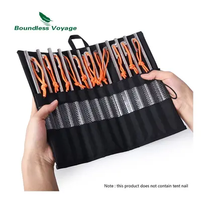 Tent Stakes Bag Cutlery Storage Bag Outdoor Camping Tent Pegs Nails Drawstring Storage Travel St