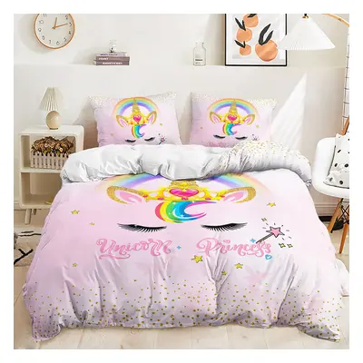 (Style 04, Single) unicorn Bedding Single Double King Duvet Cover NEW