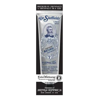 Dr. Sheffield's Certified Natural Extra Whitening Fluoride-Free Toothpaste g