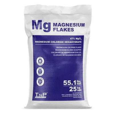 (25Kg) Magnesium Flakes Vegan Gluten Free GMO Free Halal