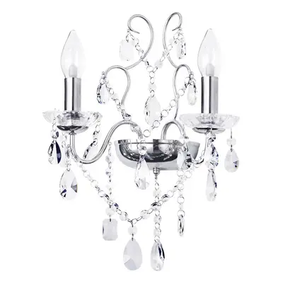 Marquis by Waterford Annalee Wall Light Bathroom Arm Chrome