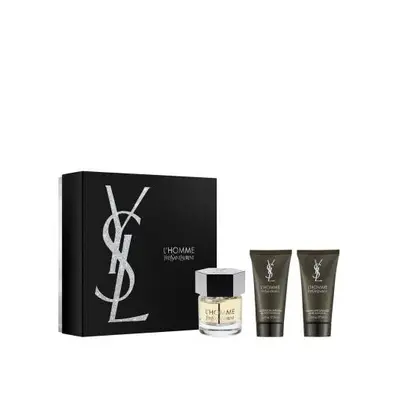 Ysl L'Homme Pcs Set: Oz Edt Sp + 1.6 Showe Gel + 1.6 After Shave Balm