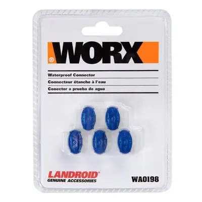 WORX WA0198 Landroid 5Piece Outdoor Rated Wire Connectors Blue