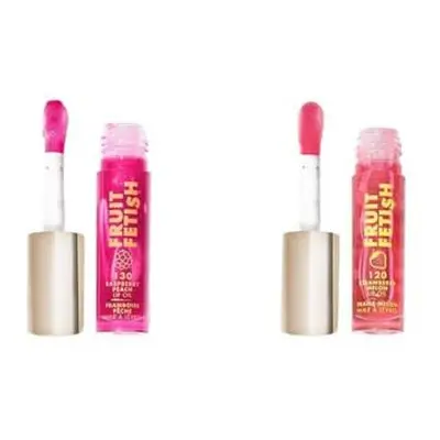 Milani Lip Kit Bundle - Raspberry Peach + Strawberry Melon Fruit Fetish Lip Oils