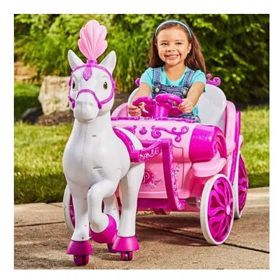 Disney Princess Royal Horse and Carriage Girls 6V Ride-On Toy