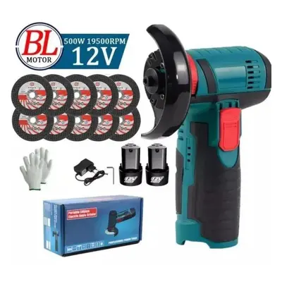 (blue, US) Angle Grinder, Rpm, V, Batteries, Cutting Blades