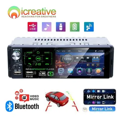 (as the picture) Icreative Din Inch Mp5 Player Car Radio Auto Radio Hd Touch Screen Mp5 Rds Radi