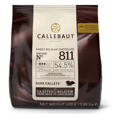 Callebaut 54% Dark Chocolate '811' Callets - 7x0.4kg