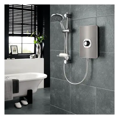 Triton Aspirante Electric Shower 8.5kW Gun Metal Modern Spray ASP08GUNMTL