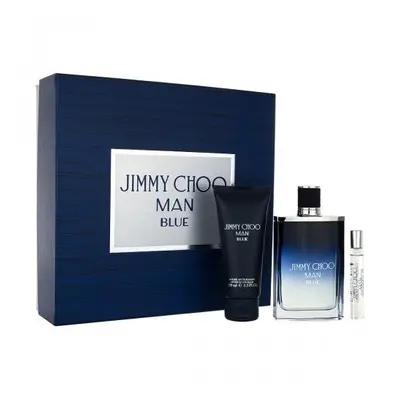 Jimmy Choo Man Blue Pcs Set For Men: 3.3 Eau De Toilette Spray + 0.25 Eau De Toilette Spray + 3.