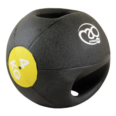 (4kg, Black/Yellow) Fitness Mad Medicine Ball