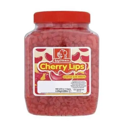 (2.25kg Sweet Jar) Squirrel Cherry Lips