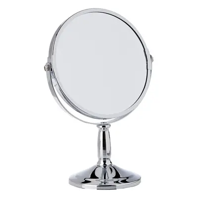 Housewares Table Mirror Chrome Free Standing Mirror Silver Makeup Mirror Round Mirror Small Mirr