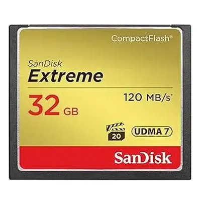 Sandisk Extreme CompactFlash (Read 120mb/s, Write 85mb/s, 32GB) (SDCFXSB-032G-G46)