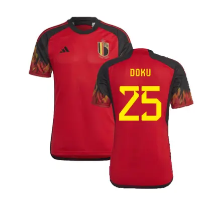 (S) Belgium Home Shirt (Doku 25)